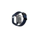 Uniq Monos Apple Watch 44/45mm hibrid szíj + tok, kék