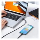 Baseus Dynamic USB / USB-C gyorstöltő töltő- és adatkábel, 100W, 1m, szürke