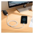 Baseus Dynamic USB / USB-C gyorstöltő töltő- és adatkábel, 100W, 1m, fehér