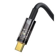   Baseus Dynamic USB / USB-C gyorstöltő töltő- és adatkábel, 100W, 1m, fekete