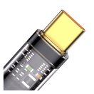 Baseus Dynamic USB / USB-C gyorstöltő töltő- és adatkábel, 100W, 1m, fekete