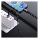 Baseus Dynamic USB / USB-C gyorstöltő töltő- és adatkábel, 100W, 1m, fekete