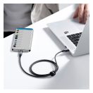 Baseus Dynamic USB / USB-C gyorstöltő töltő- és adatkábel, 100W, 1m, fekete