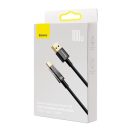 Baseus Dynamic USB / USB-C gyorstöltő töltő- és adatkábel, 100W, 1m, fekete