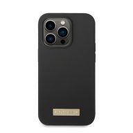   Guess Silicone Metal Logo MagSafe Apple iPhone 14 Pro hátlap tok, fekete