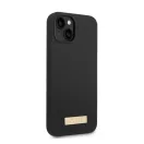 Guess Silicone Metal Logo MagSafe Apple iPhone 14 Plus hátlap tok, fekete