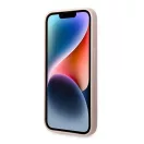 Guess Silicone Metal Logo MagSafe Apple iPhone 14 Pro Max hátlap tok, rózsaszín