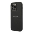 Guess PU Saffiano Apple iPhone 14 Pro bőr hátlap tok, fekete