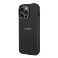   Guess PU Saffiano Apple iPhone 14 Pro bőr hátlap tok, fekete
