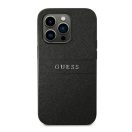 Guess PU Saffiano Apple iPhone 14 Pro bőr hátlap tok, fekete
