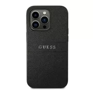   Guess PU Saffiano Apple iPhone 14 Pro bőr hátlap tok, fekete