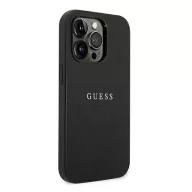   Guess PU Saffiano Apple iPhone 14 Pro bőr hátlap tok, fekete