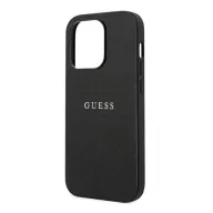   Guess PU Saffiano Apple iPhone 14 Pro bőr hátlap tok, fekete