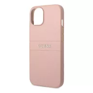   Guess PU Saffiano Apple iPhone 14 Plus bőr hátlap tok, rózsaszín