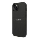 Guess PU Saffiano Apple iPhone 14 Plus bőr hátlap tok, fekete