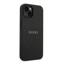 Guess PU Saffiano Apple iPhone 14 Plus bőr hátlap tok, fekete