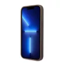 Guess PU 4G Metal Logo Apple iPhone 14 hátlap tok, barna