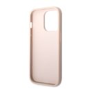 Guess PU 4G Metal Logo Apple iPhone 14 Pro hátlap tok, rózsaszín