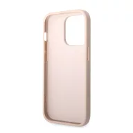   Guess PU 4G Metal Logo Apple iPhone 14 Pro hátlap tok, rózsaszín