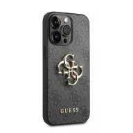   Guess PU 4G Metal Logo Apple iPhone 14 Pro hátlap tok, szürke