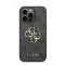 Guess PU 4G Metal Logo Apple iPhone 14 Pro Max hátlap tok, szürke