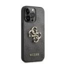 Guess PU 4G Metal Logo Apple iPhone 14 Pro Max hátlap tok, szürke