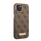 Guess PU 4G MagSafe Apple iPhone 14 Plus hátlap tok, barna
