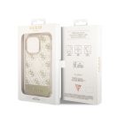 Guess Peony Glitter Script Logo Apple iPhone 14 Pro hátlap tok, arany