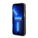 Guess Liquid Glitter Triangle Logo Apple iPhone 14 hátlap tok, fekete