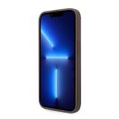 Guess 4G Stripe Apple iPhone 14 Pro szilikon hátlap tok, barna