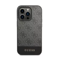   Guess 4G Stripe Apple iPhone 14 Pro Max szilikon hátlap tok, szürke