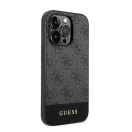 Guess 4G Stripe Apple iPhone 14 Pro Max szilikon hátlap tok, szürke