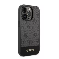   Guess 4G Stripe Apple iPhone 14 Pro Max szilikon hátlap tok, szürke