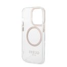 Guess Transparent MagSafe Apple iPhone 14 Pro hátlap tok, arany