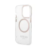   Guess Transparent MagSafe Apple iPhone 14 Pro hátlap tok, arany