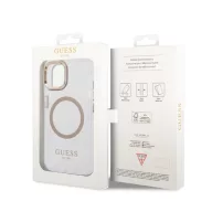   Guess Transparent MagSafe Apple iPhone 14 Plus hátlap tok, arany