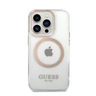   Guess Transparent MagSafe Apple iPhone 14 Pro Max hátlap tok, arany