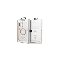 Guess Transparent MagSafe Apple iPhone 13 hátlap tok, arany