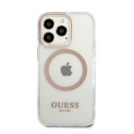   Guess Transparent MagSafe Apple iPhone 13 Pro Max hátlap tok, arany