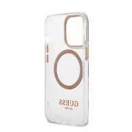   Guess Transparent MagSafe Apple iPhone 13 Pro Max hátlap tok, arany
