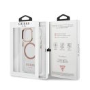 Guess Transparent MagSafe Apple iPhone 13 Pro Max hátlap tok, arany