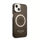 Guess Translucent MagSafe Apple iPhone 14 hátlap tok, fekete