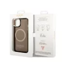 Guess Translucent MagSafe Apple iPhone 14 hátlap tok, fekete