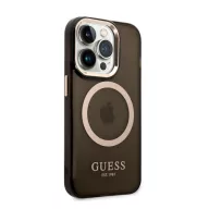   Guess Translucent MagSafe Apple iPhone 14 Pro hátlap tok, fekete