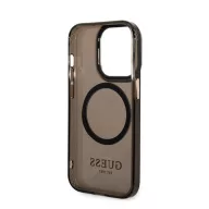   Guess Translucent MagSafe Apple iPhone 14 Pro hátlap tok, fekete