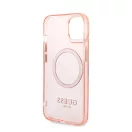 Guess Translucent MagSafe Apple iPhone 14 Plus hátlap tok, rózsaszín