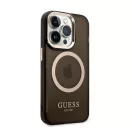 Guess Translucent MagSafe Apple iPhone 14 Pro Max hátlap tok, fekete