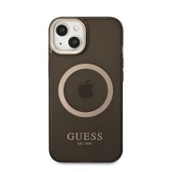  Guess Translucent MagSafe Apple iPhone 13 hátlap tok, fekete