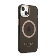   Guess Translucent MagSafe Apple iPhone 13 hátlap tok, fekete