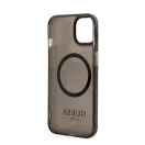 Guess Translucent MagSafe Apple iPhone 13 hátlap tok, fekete